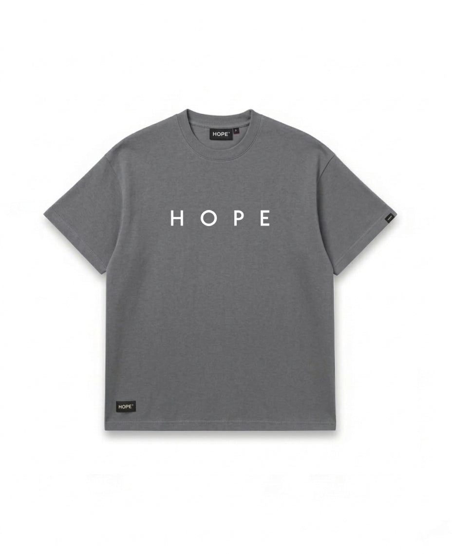 Minimal HOPE Logo Oversized T-Shirt | Red Statement Tee | Premium Cotton | Unisex