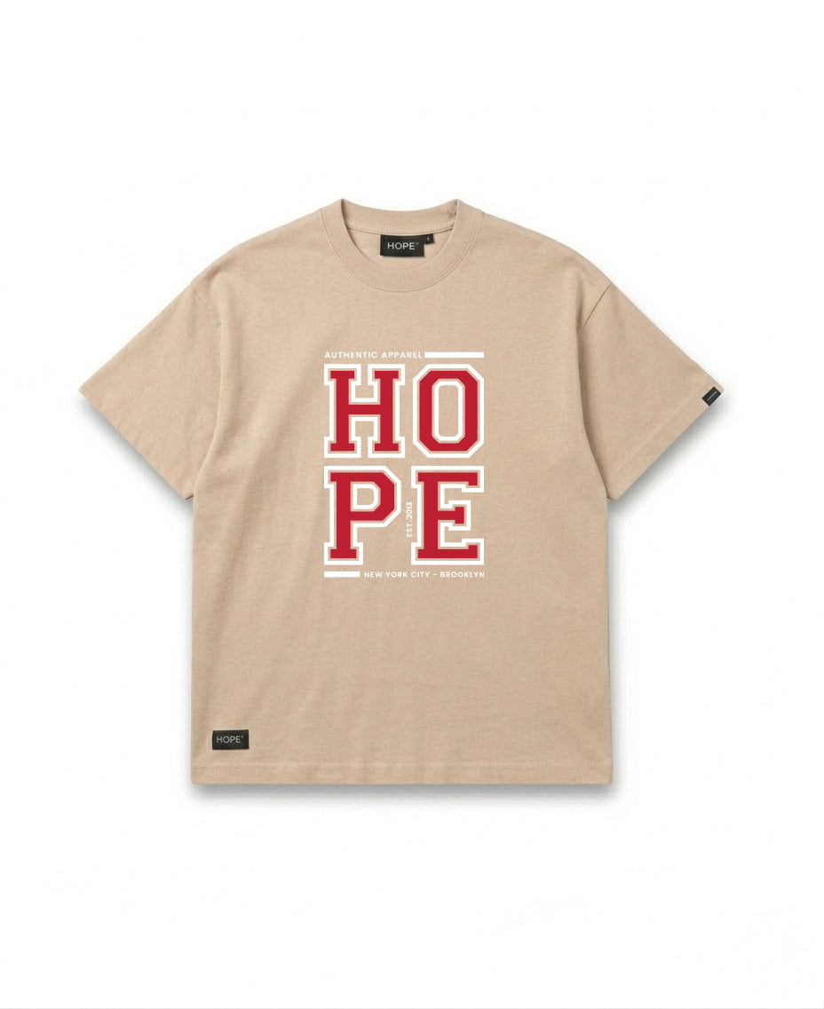HOPE Premium Navy T-Shirt – Bold College Typography Design | 100% Cotton | Oversized Fit