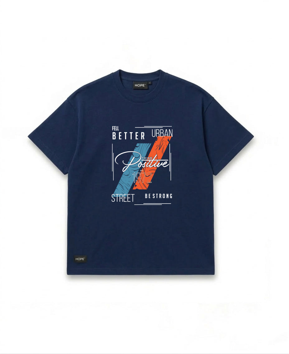 HOPE Urban Graphic T-Shirt – Street Style Oversized Cotton Tee (Grey)