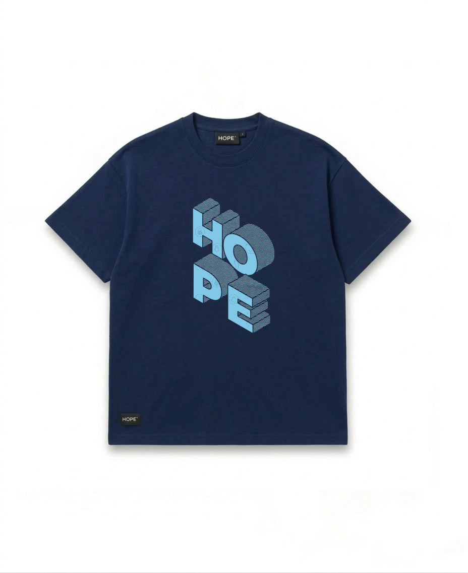 3D HOPE Oversized T-Shirt | Bold Typography Graphic Tee | Premium Cotton | Unisex