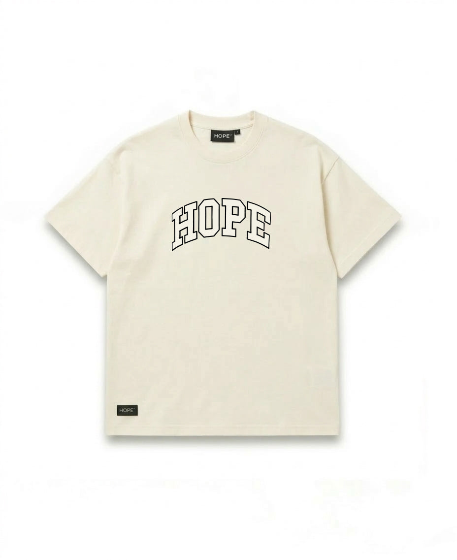 HOPE Classic Logo Oversized T-Shirt | Sky Blue Minimal Tee | Premium Cotton | Unisex Streetwear