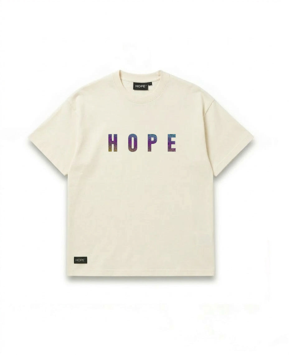 HOPE Minimal Logo T-Shirt – Premium Cotton Oversized Tee (Sky Blue)