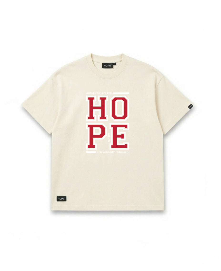 HOPE Premium Navy T-Shirt – Bold College Typography Design | 100% Cotton | Oversized Fit