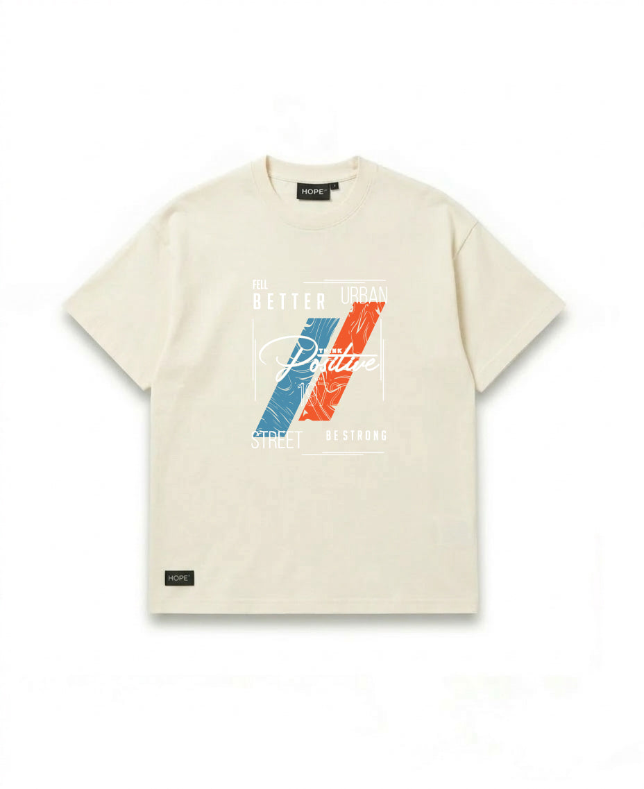 HOPE Urban Graphic T-Shirt – Street Style Oversized Cotton Tee (Grey)