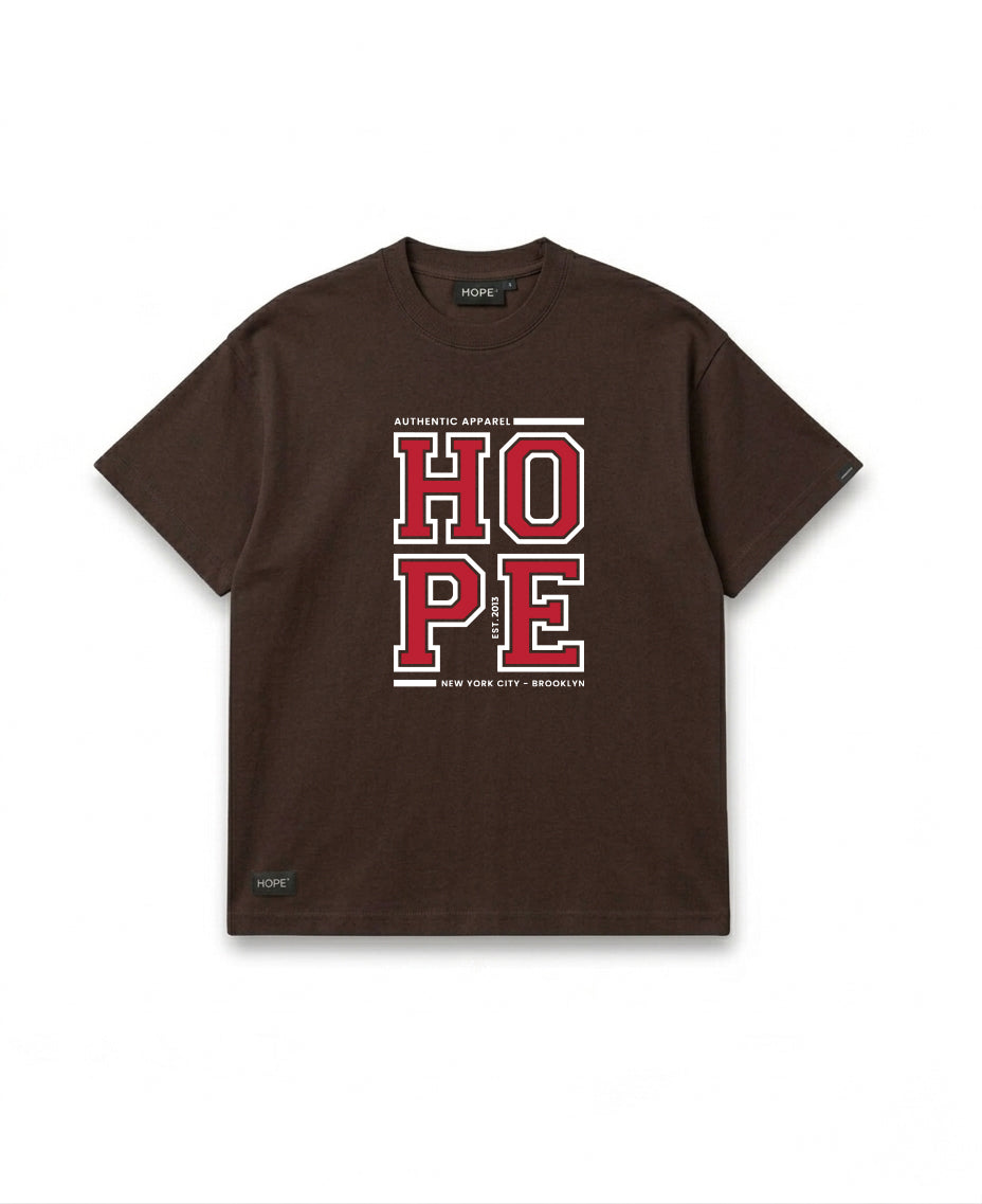 HOPE Premium Navy T-Shirt – Bold College Typography Design | 100% Cotton | Oversized Fit
