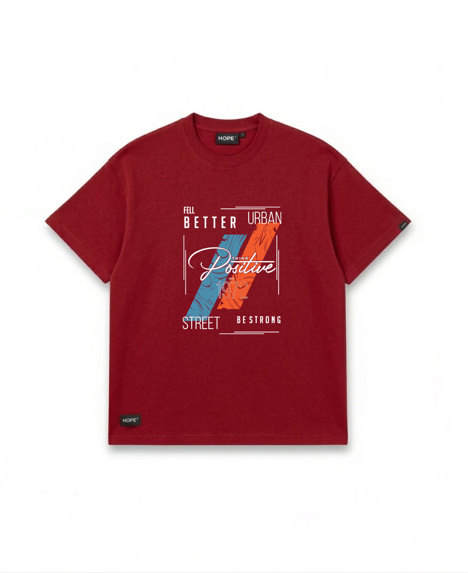 HOPE Urban Graphic T-Shirt – Street Style Oversized Cotton Tee (Grey)