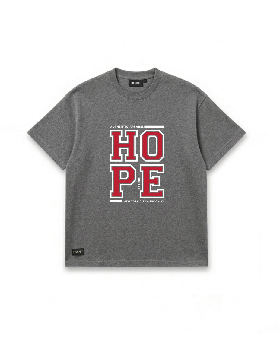 HOPE Premium Navy T-Shirt – Bold College Typography Design | 100% Cotton | Oversized Fit