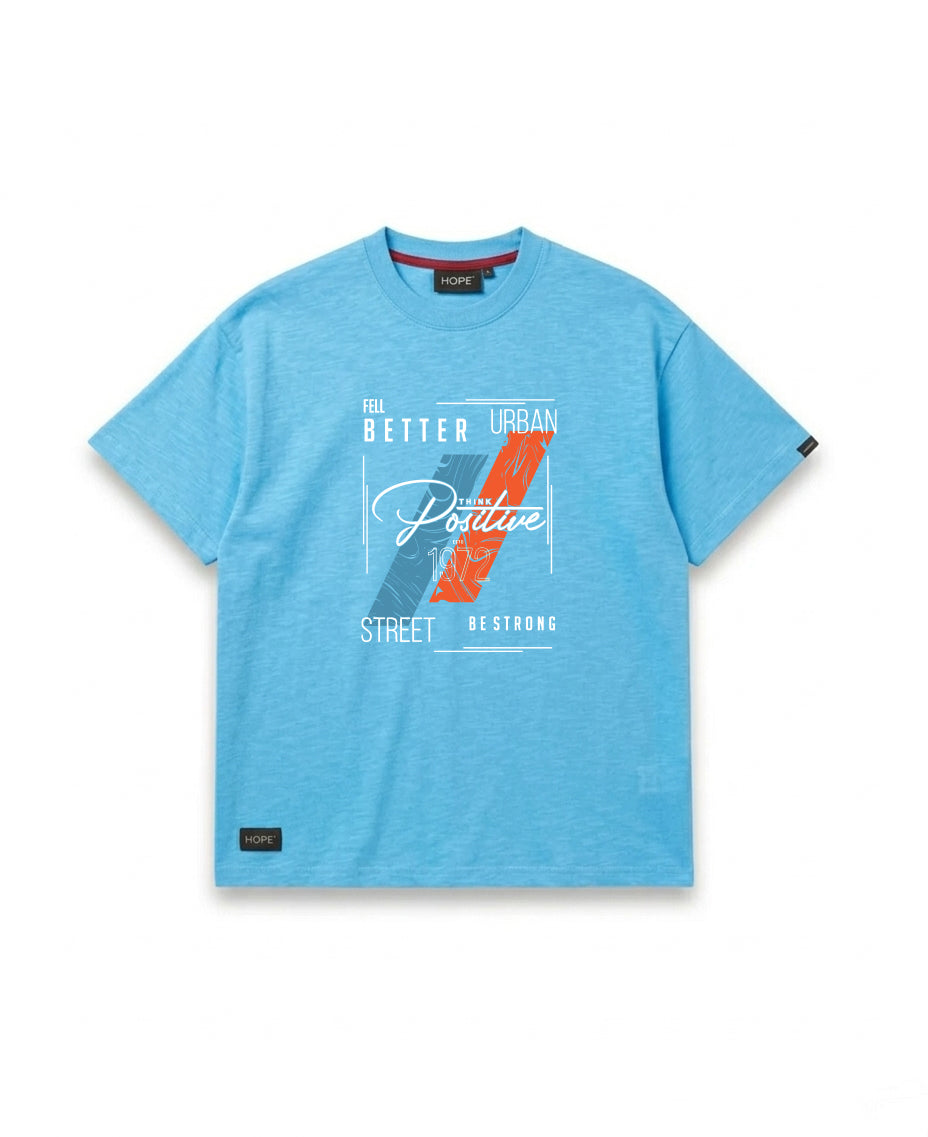 HOPE Urban Graphic T-Shirt – Street Style Oversized Cotton Tee (Grey)