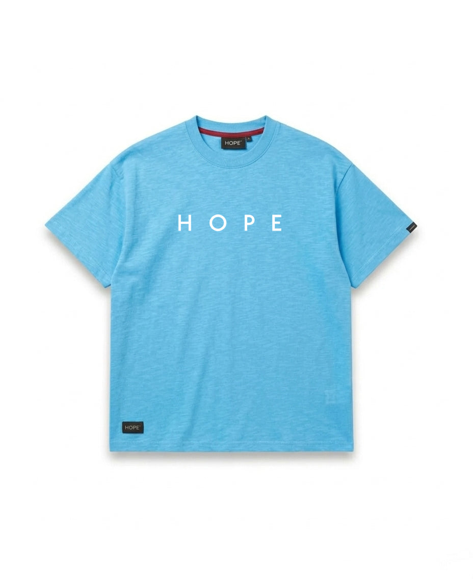 Minimal HOPE Logo Oversized T-Shirt | Red Statement Tee | Premium Cotton | Unisex