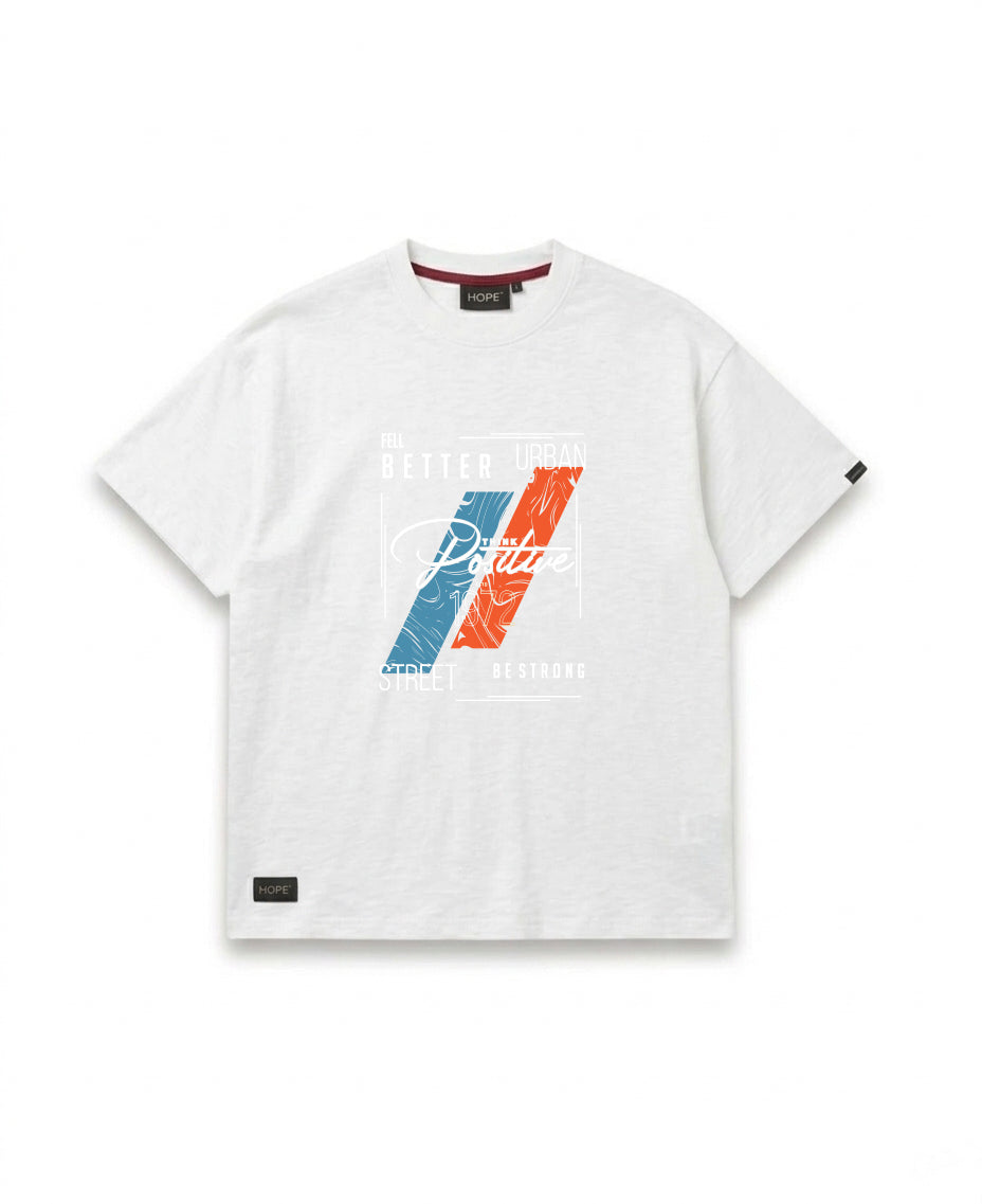 HOPE Urban Graphic T-Shirt – Street Style Oversized Cotton Tee (Grey)