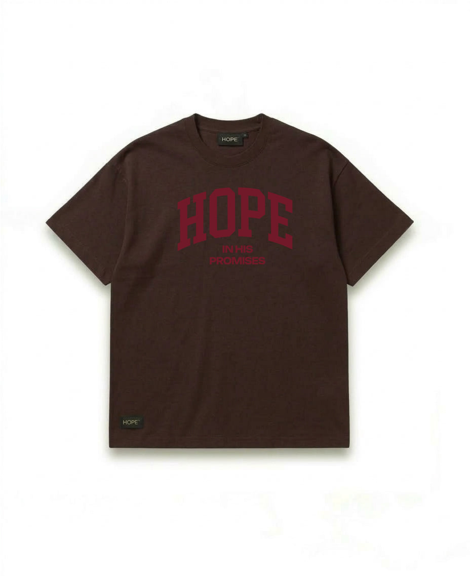 HOPE “In His Promises” Oversized T-Shirt – Premium Cotton | Bold Statement Design