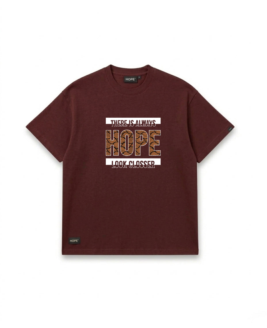 There Is Always HOPE Oversized T-Shirt | Statement Graphic Tee | Premium Cotton | Unisex