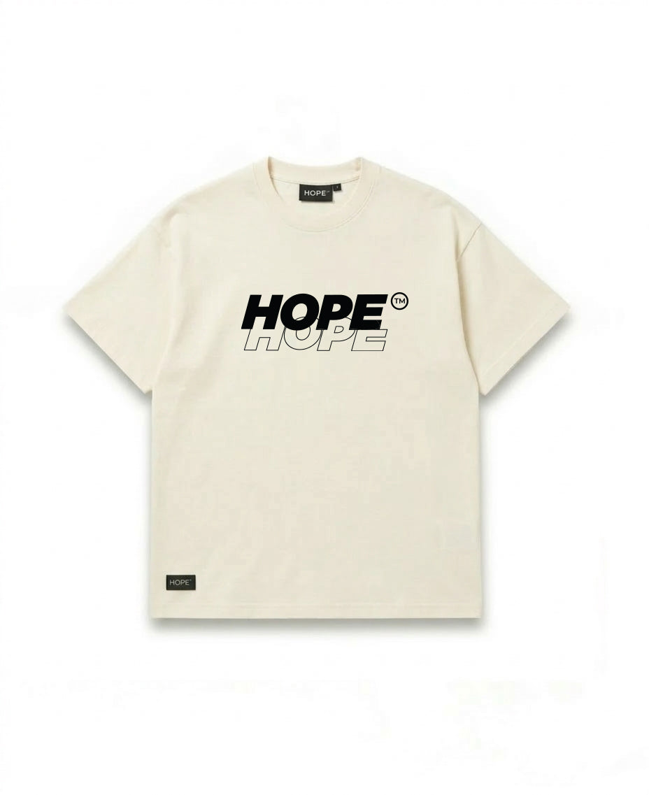 HOPE Minimal Logo Graphic T-Shirt – Premium Cotton Oversized Tee