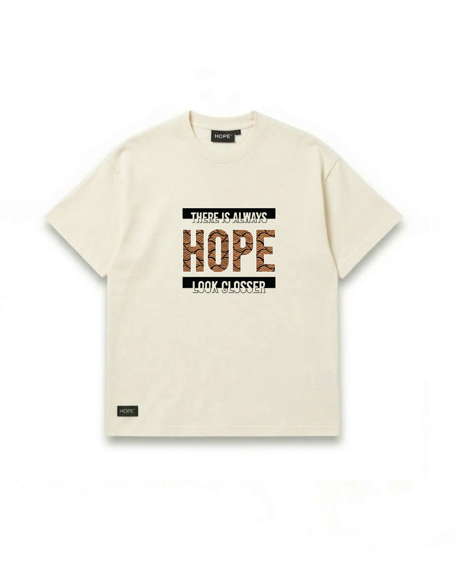 There Is Always HOPE Oversized T-Shirt | Statement Graphic Tee | Premium Cotton | Unisex