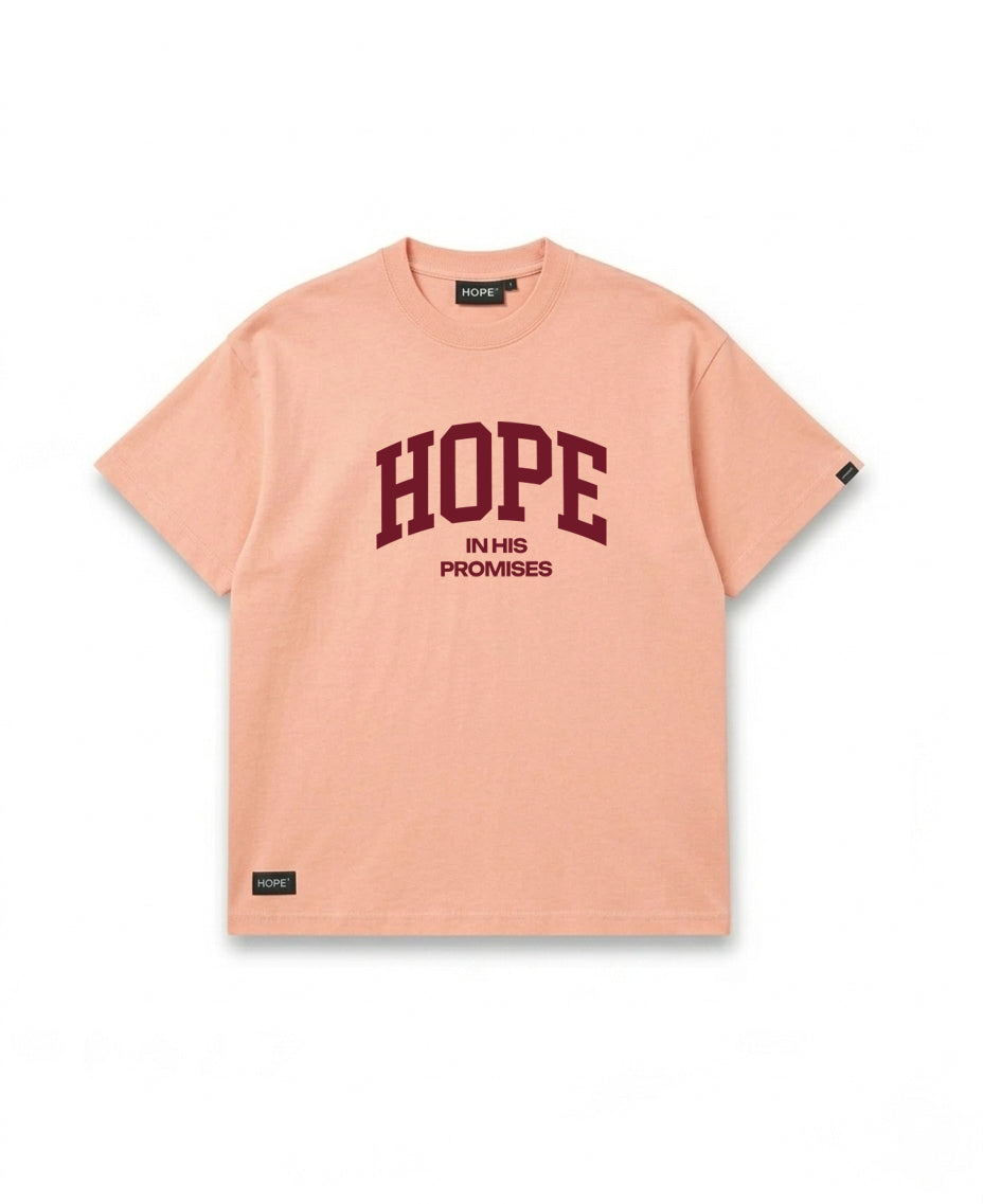 HOPE “In His Promises” Oversized T-Shirt – Premium Cotton | Bold Statement Design